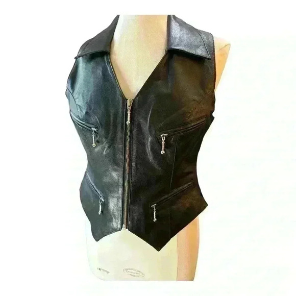 Easy rider leather vest - Picture 4 of 8